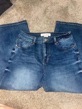 Ashley Mason Mid-Blue Skinny Ankle Jeans